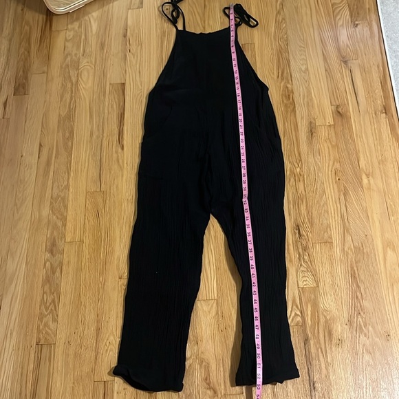 Stillwater Black Double Gauze Some Beachy Overalls Sz S - Picture 5 of 7